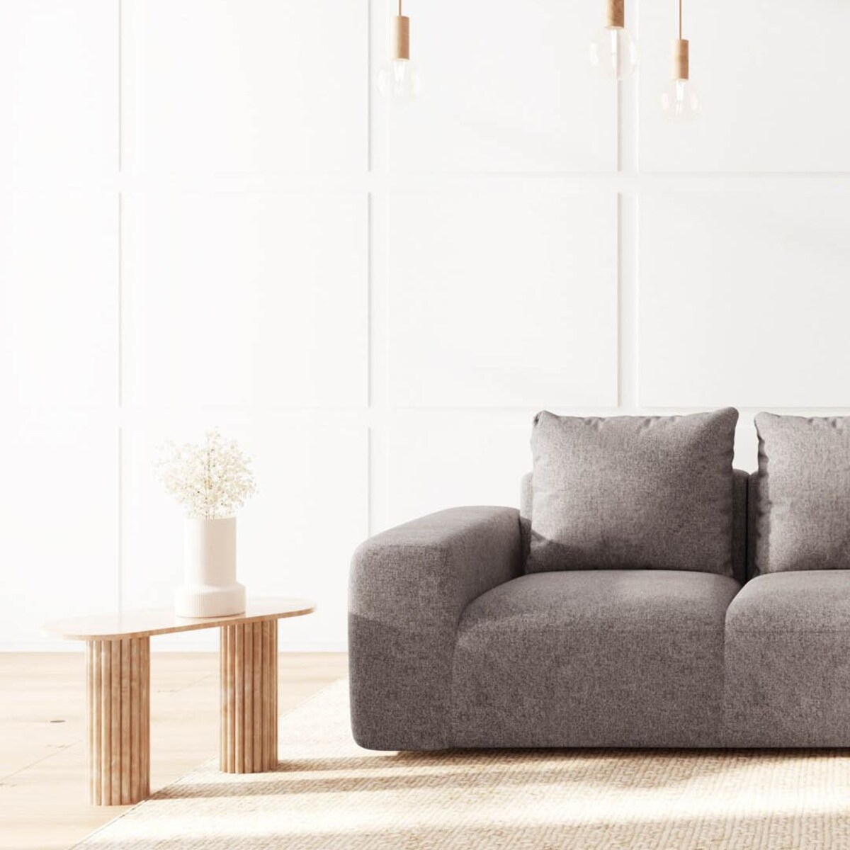 Monce Sofa 3 osobowa jasnoszara