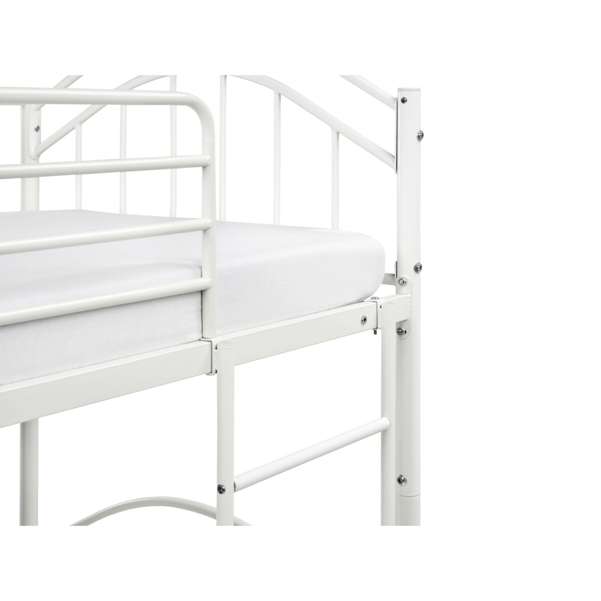 Łóżko piętrowe Metal CHARTRES 90 x 200 cm Biały