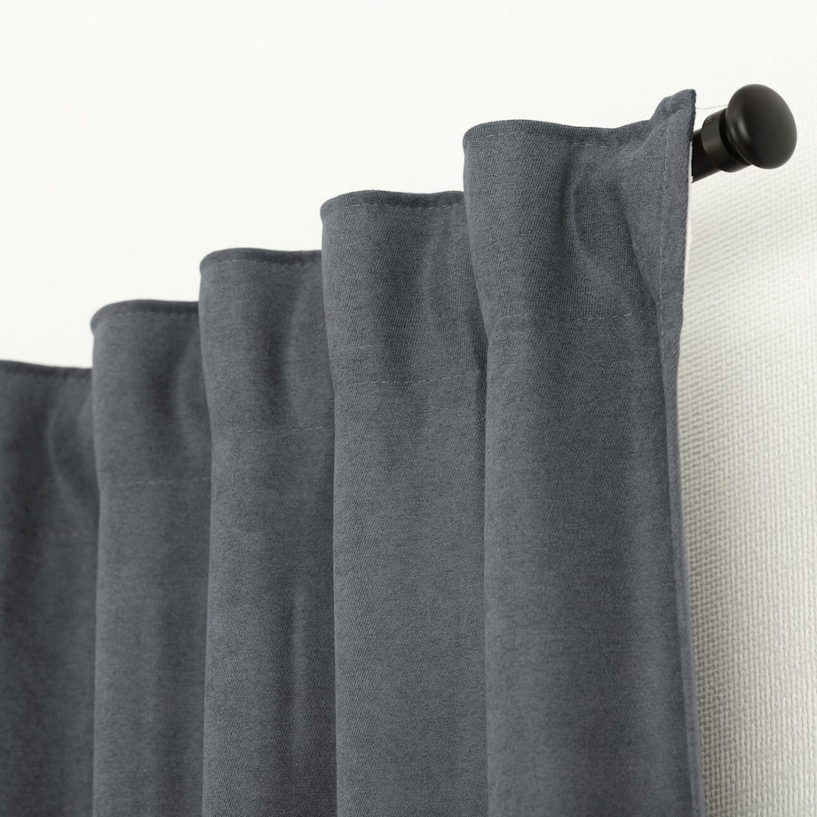 Zasłona BASIC na taśmie marszczącej 140x260cm szary szenil 1 szt. 140x260 szary