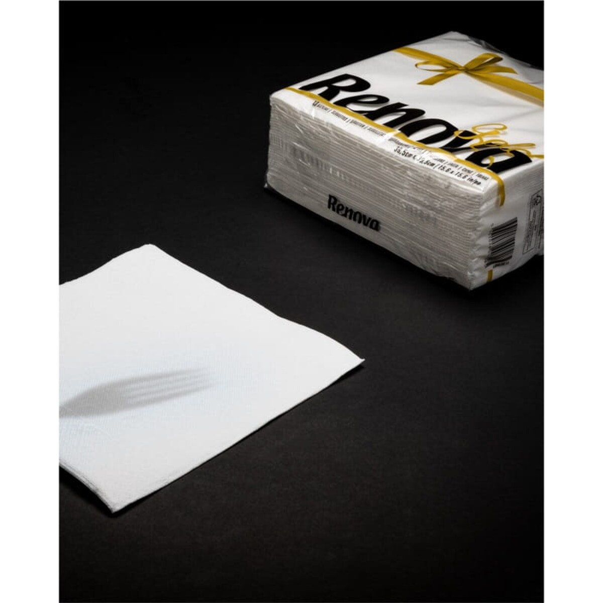 Serwetki stołowe Renova Gold białe 40 szt