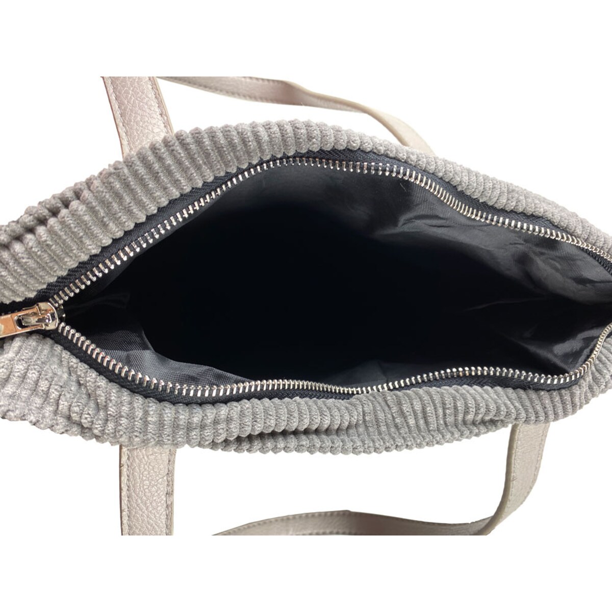 Torba na zakupy obszyta futerkiem, SHOPPING BAG, 38 x 40 cm