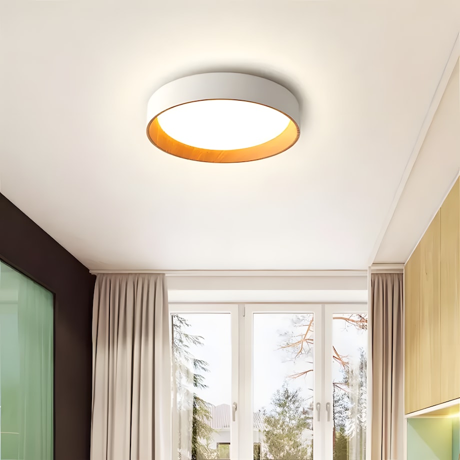 Lampa Sufitowa G115-C 40Cm Beżowy, Metal