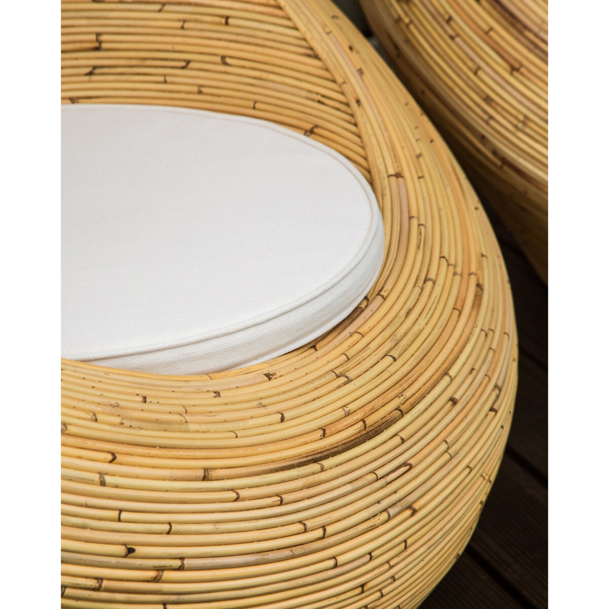 Zestaw 2 foteli ogrodowych MAIORI Rattan Naturalny