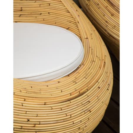 Zestaw 2 foteli ogrodowych MAIORI Rattan Naturalny