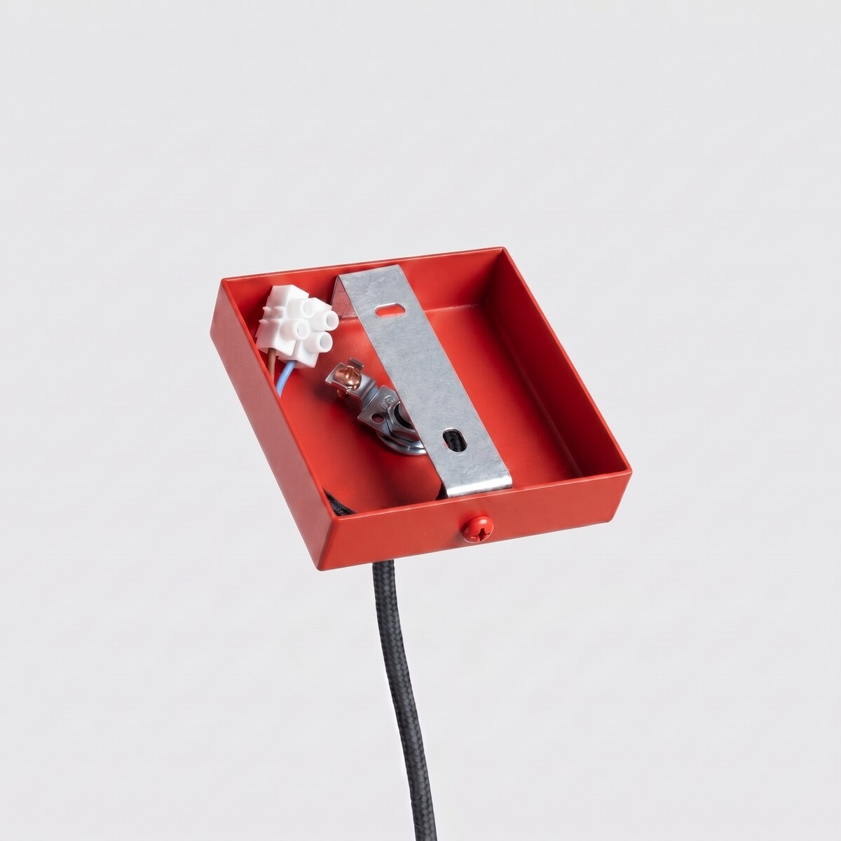 Lampa wisząca KARBON 1 czerwona