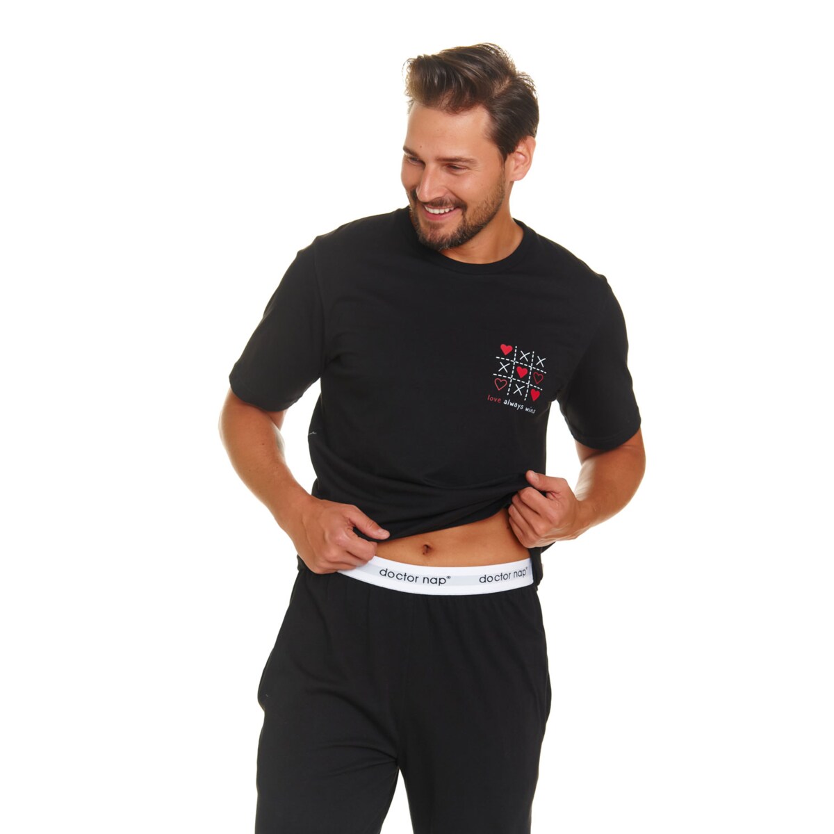 Piżama kolor czarny PMB.7134.BLACK - XL