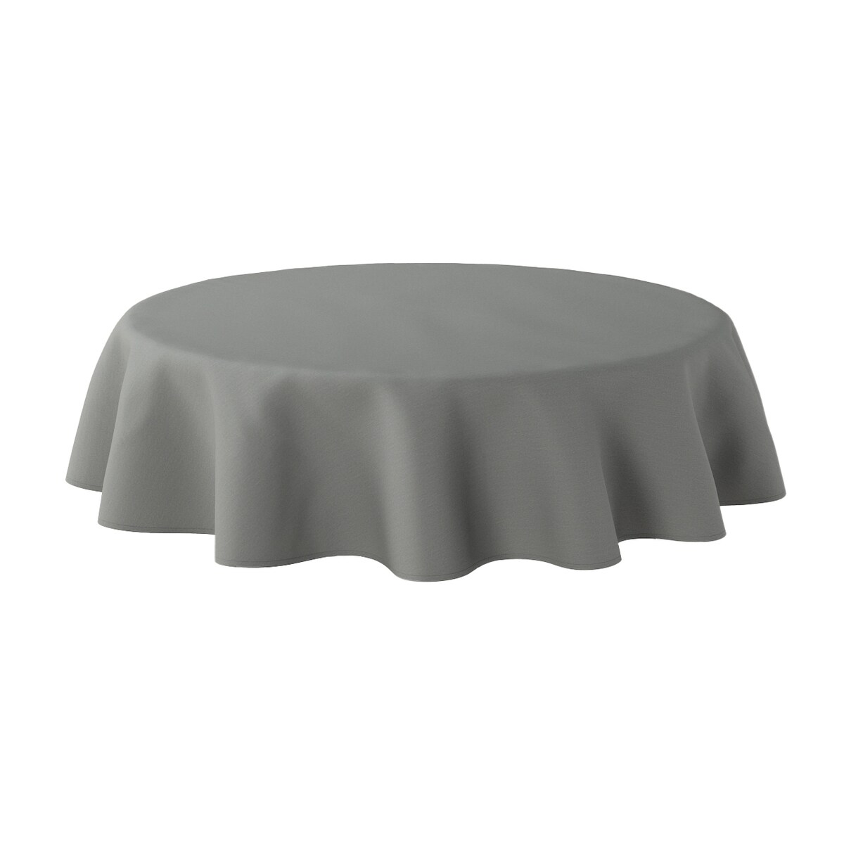 Obrus okrągły 160 x 160 cm szary