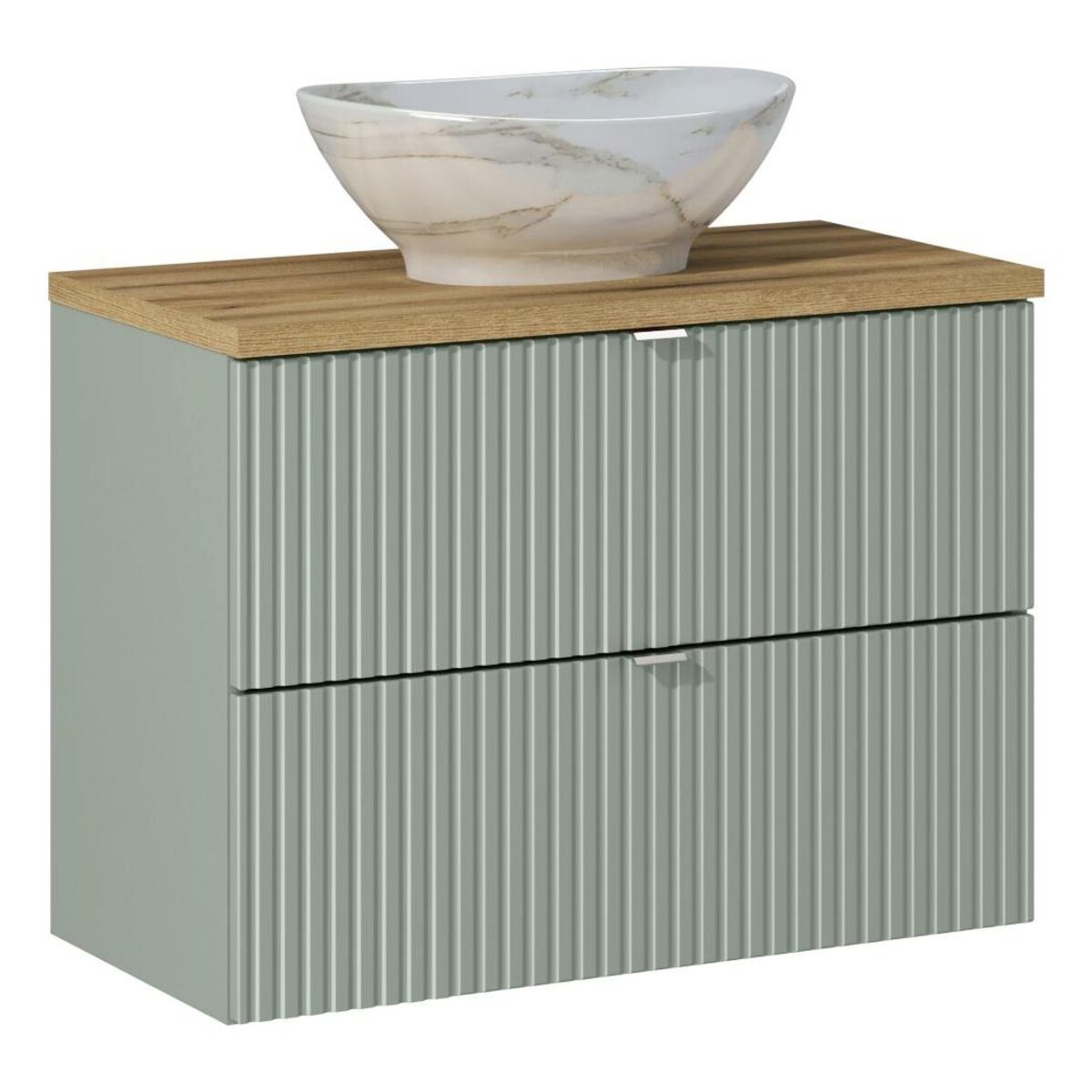Umywalka nablatowa 80 cm - z szufladami - Reed Green