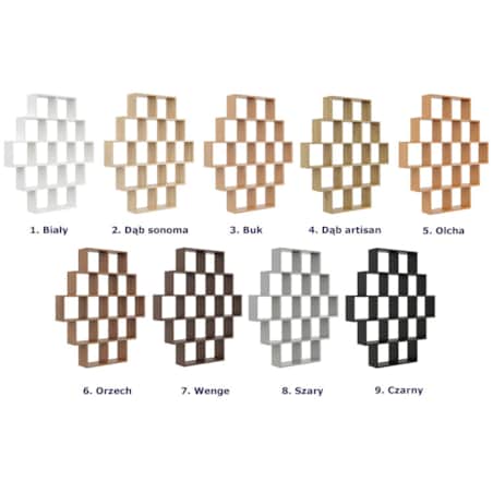 Biały regał otwarty wiszący lub stojący - Naviso