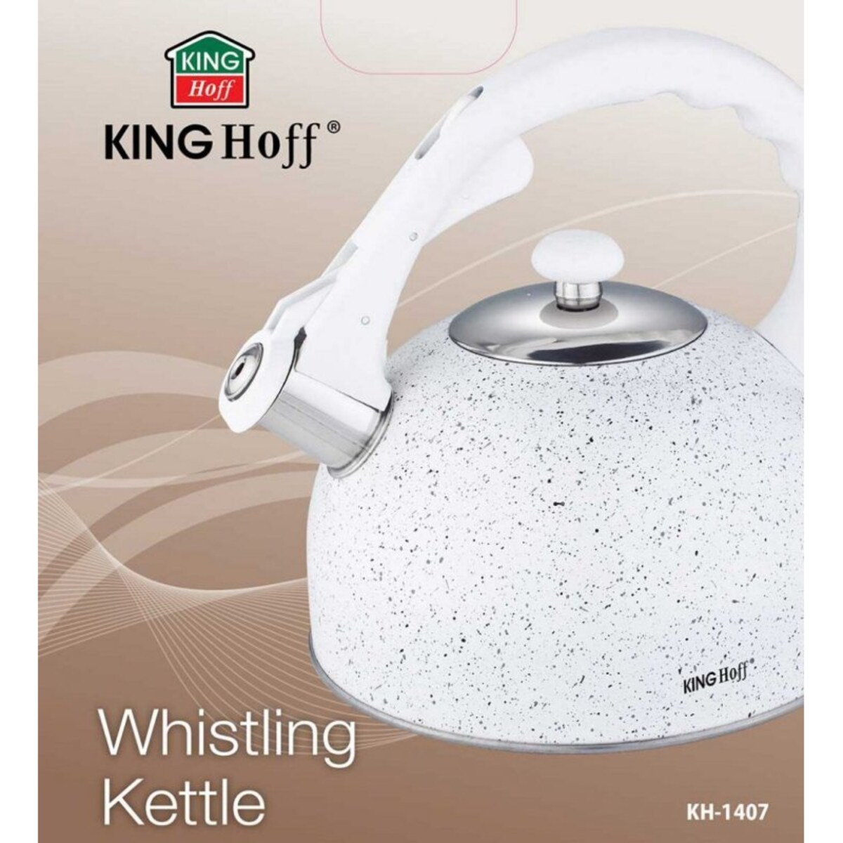 Czajnik Z Gwizdkiem 2,6L Kinghoff Marble