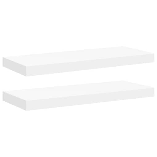 vidaXL Półki ścienne, 2 szt., białe, 60x23,5x3,8 cm, MDF