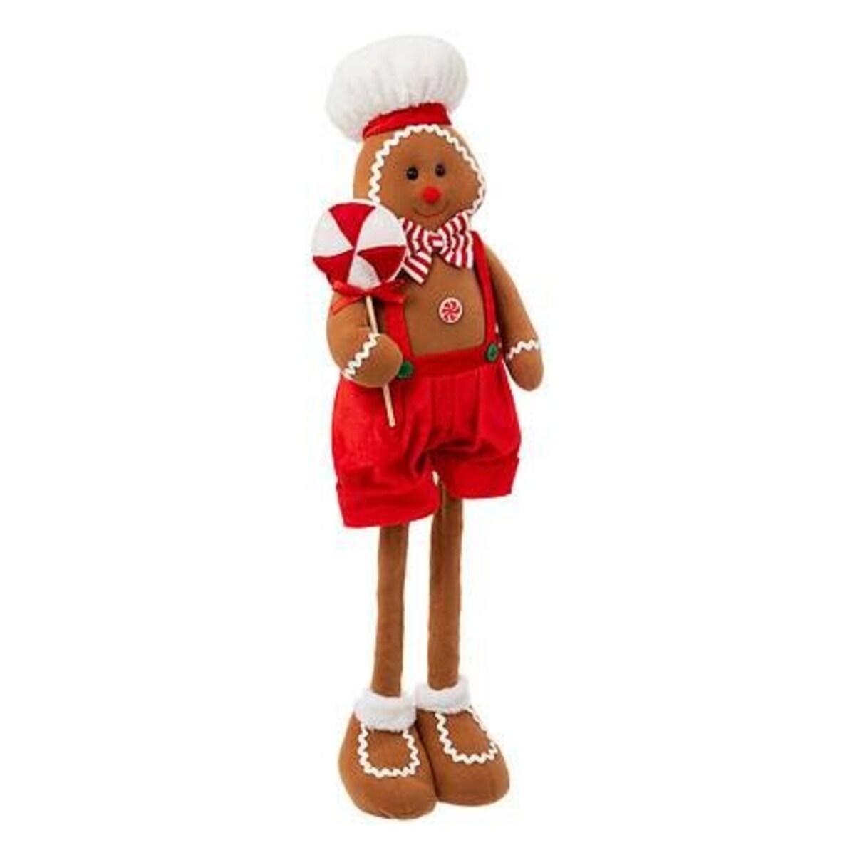 PIERNIKOWY LUDZIK na teleskopowych nogach 85 cm brązowy