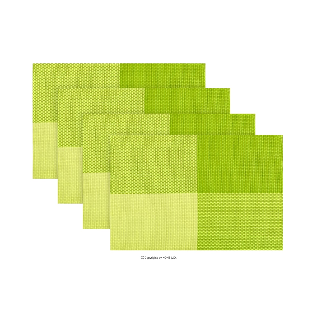 Konsimo LARUS Zestaw podkładek 4szt., zielony