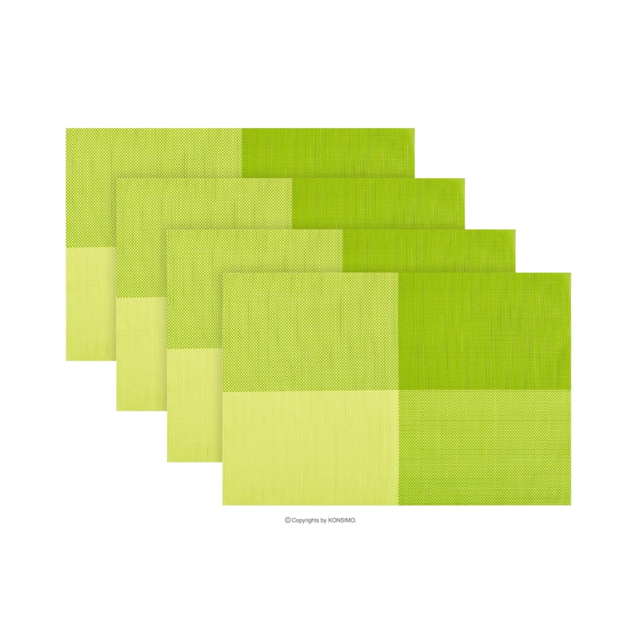 Konsimo LARUS Zestaw podkładek 4szt., zielony