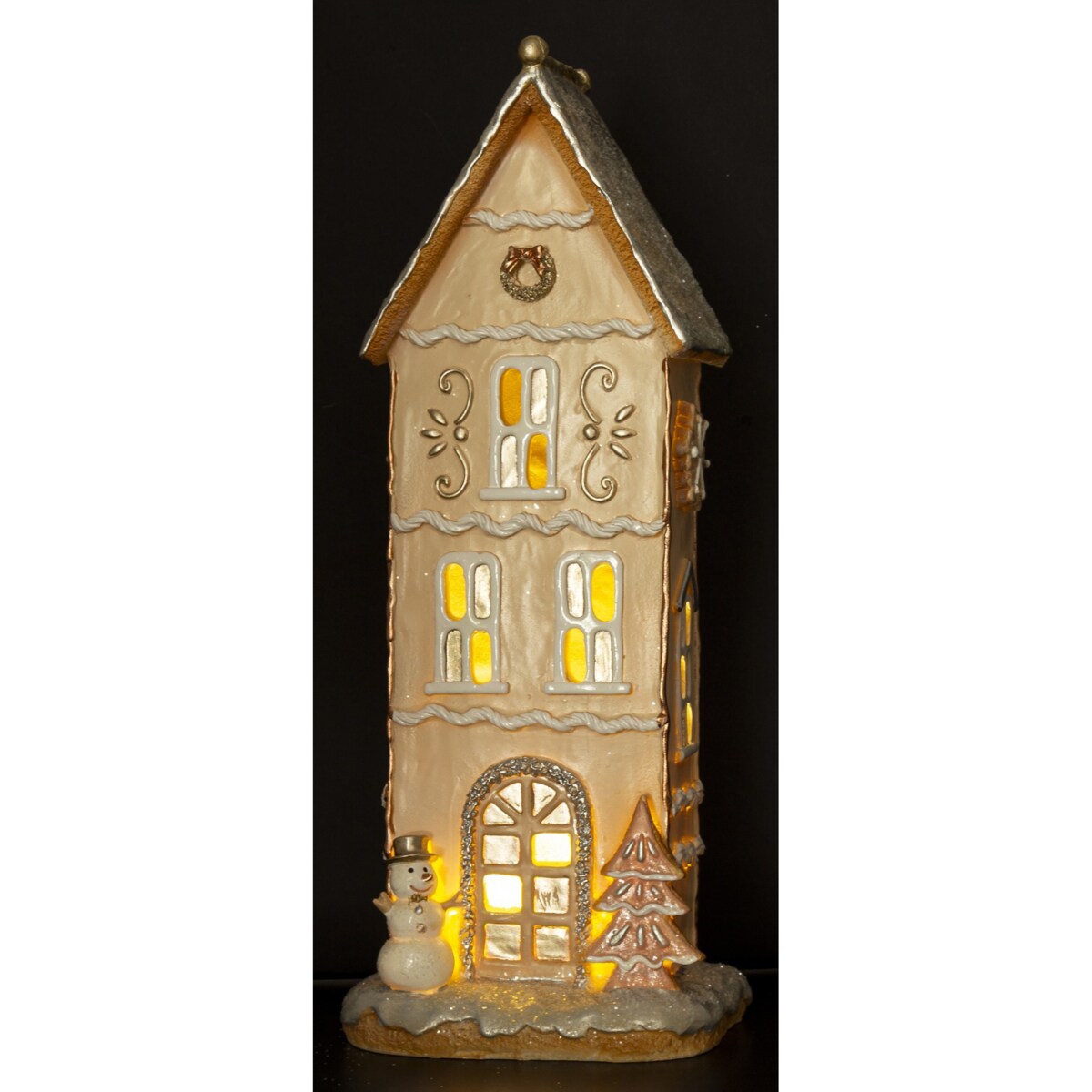 Dekoracja - domek LED piętrowy TALAH33x13 cm