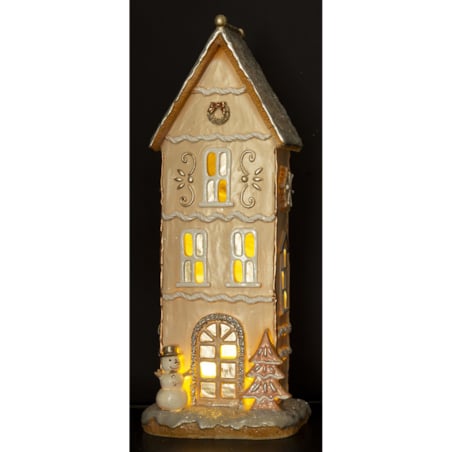 Dekoracja - domek LED piętrowy TALAH33x13 cm