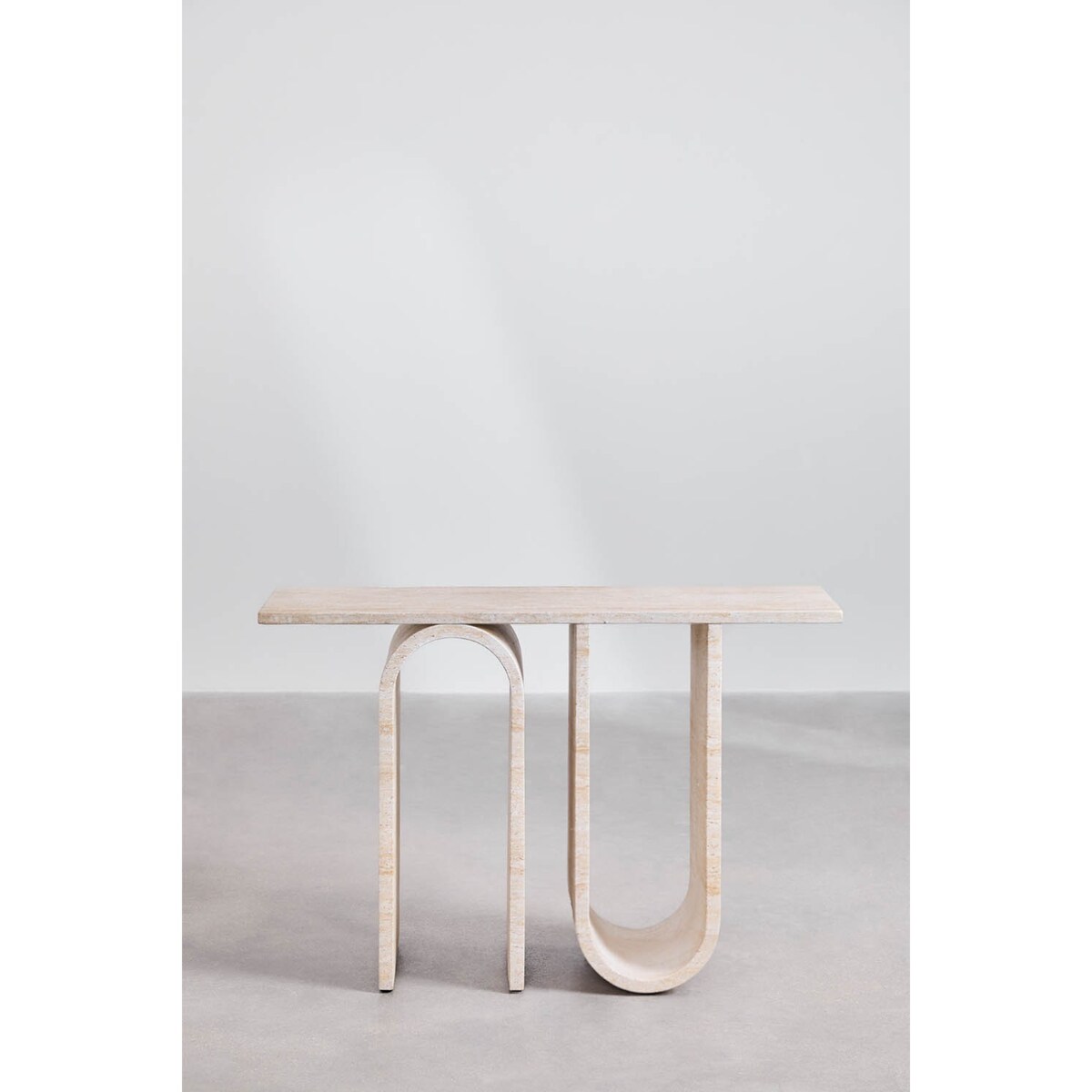 Konsola betonowa Ceravi o wyglądzie trawertynu 120 cm