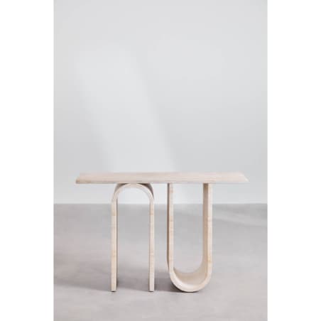 Konsola betonowa Ceravi o wyglądzie trawertynu 120 cm