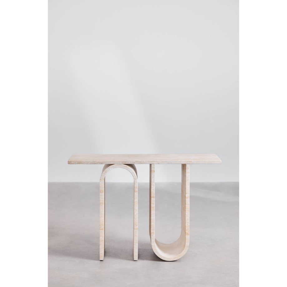 Konsola betonowa Ceravi o wyglądzie trawertynu 120 cm