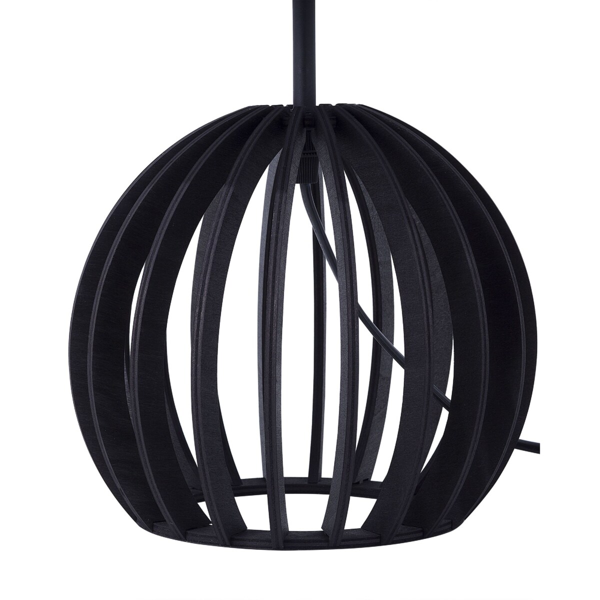 Lampka nocna drewniana czarna SAMO