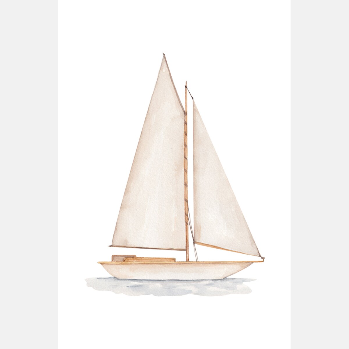 Plakat dla dzieci Jacht 30x40