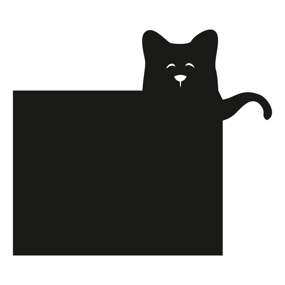 Naklejka tablicowa Funny Band cat, 75x86 cm