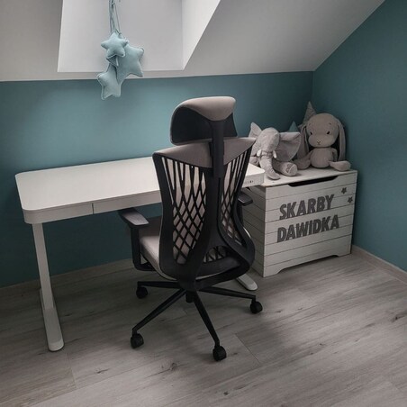 FOTEL BIUROWY ERGONOMICZNY AVERY JASNOSZARY