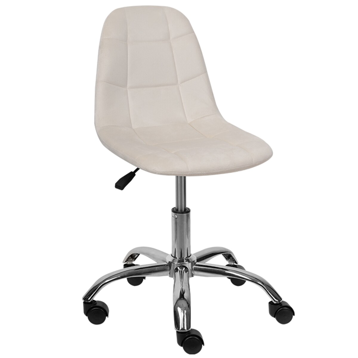 KRZESŁO BIUROWE FOTEL OBROTOWY REGULOWANY WELUROWY PIKOWANY DO BIURKA