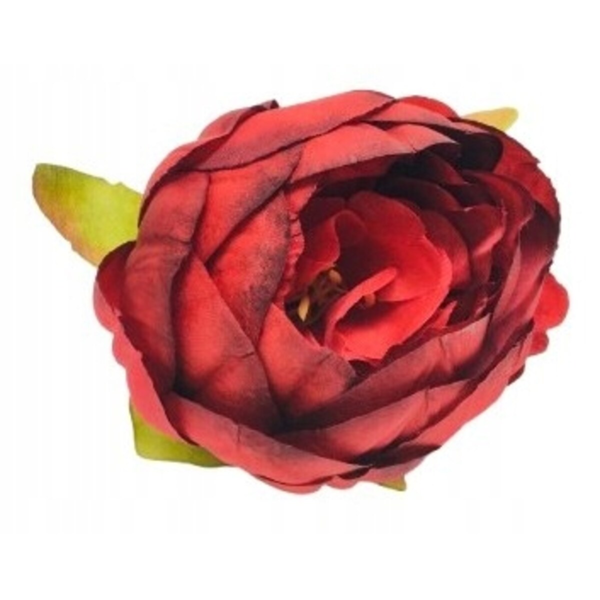 KWIATY sztuczne piwonia czerwona główka wyrobowa do stroika kompozycji