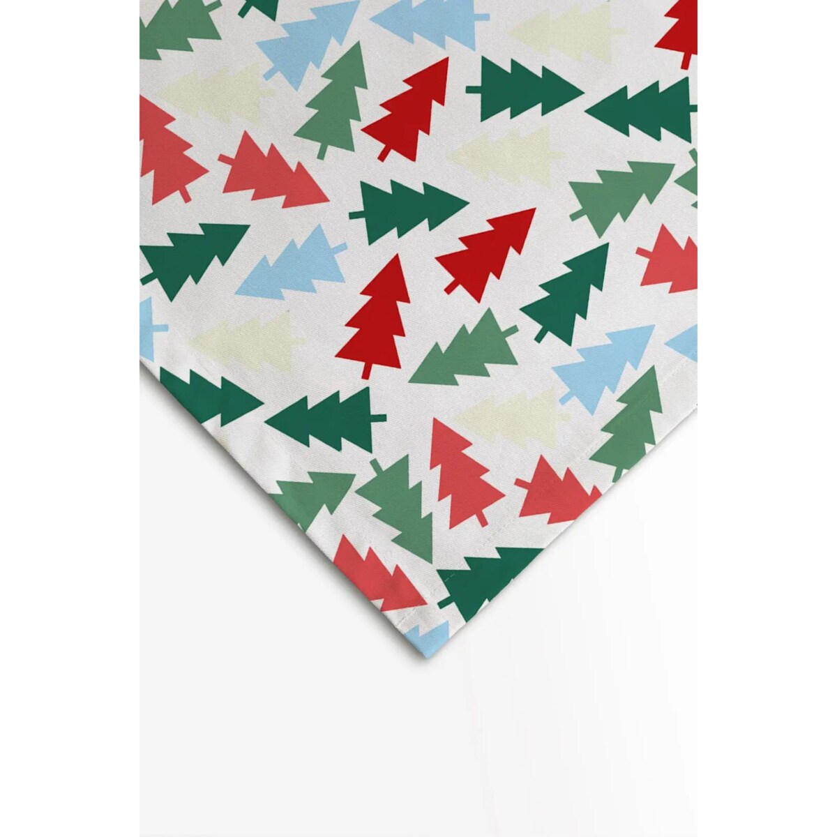 Obrus świąteczny - Kolorowe choinki - 140x140
