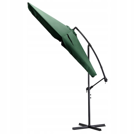 Parasol Ogrodowy Duży Składany na Taras Zielony + POKROWIEC AKRON 300cm