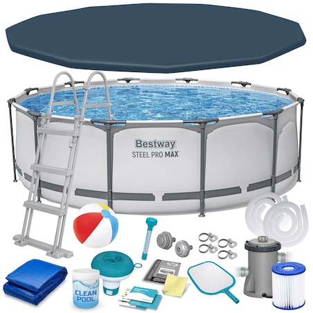 Basen ogrodowy stelażowy 366x100cm Bestway 17w1