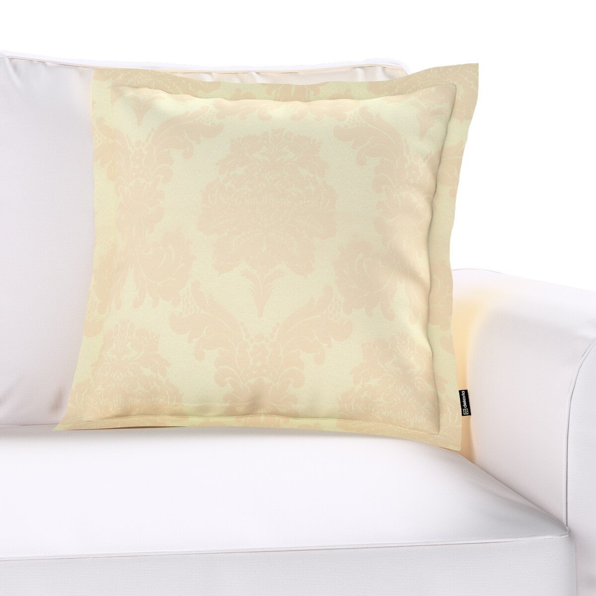 Poszewka Mona na poduszkę 45x45 liście akantu na tle ecru