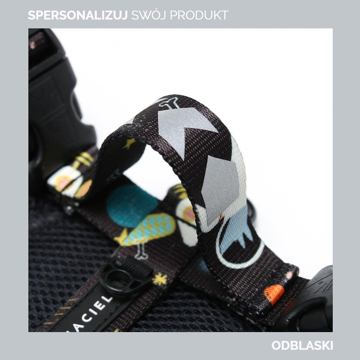 Szelki bezuciskowe Stay on "Psutomaki" - Szerokość taśmy: 38mm, Rozmiar: L