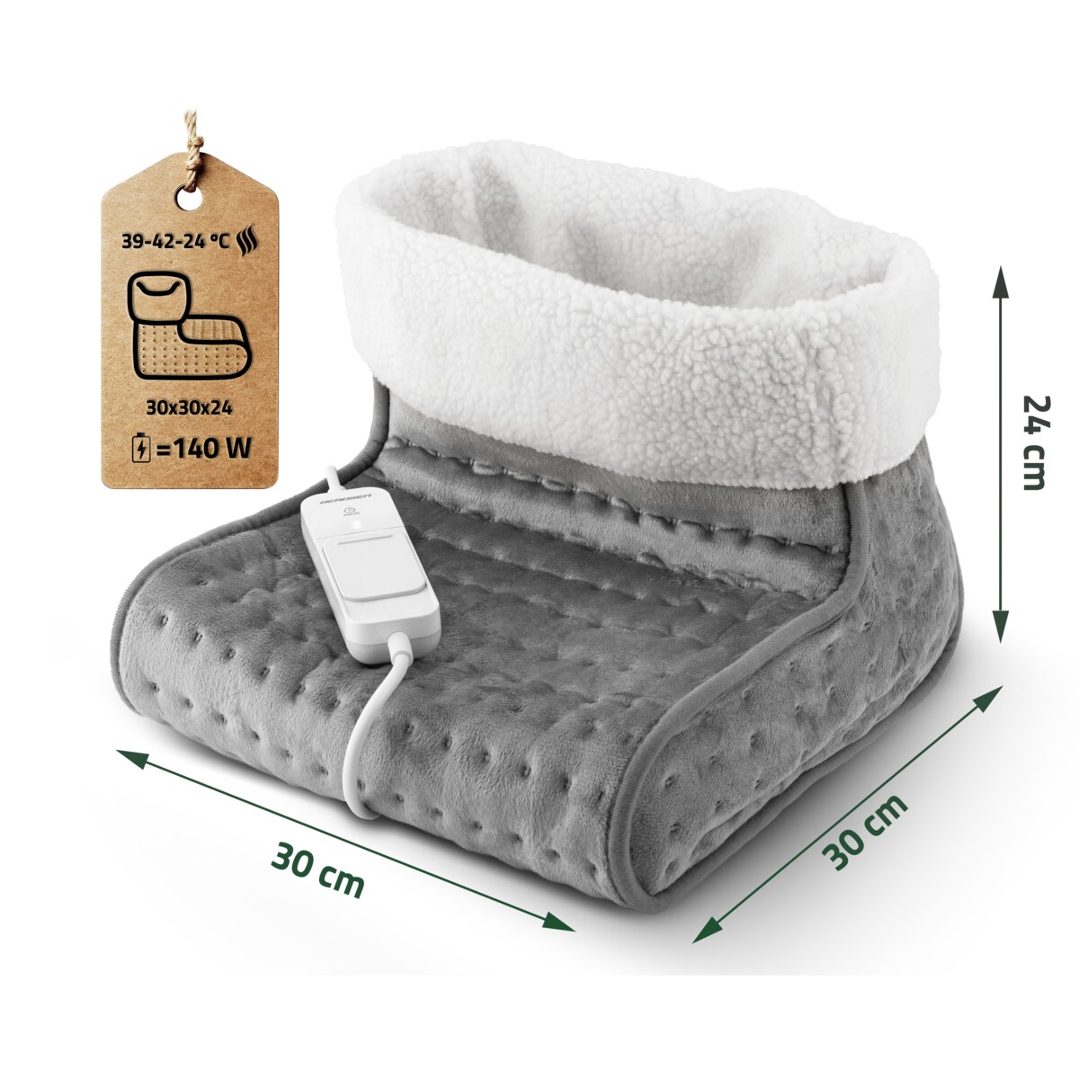 Ogrzewacz Stóp Elektryczny Ocieplacz Pilot 3 Poziomy Berdsen