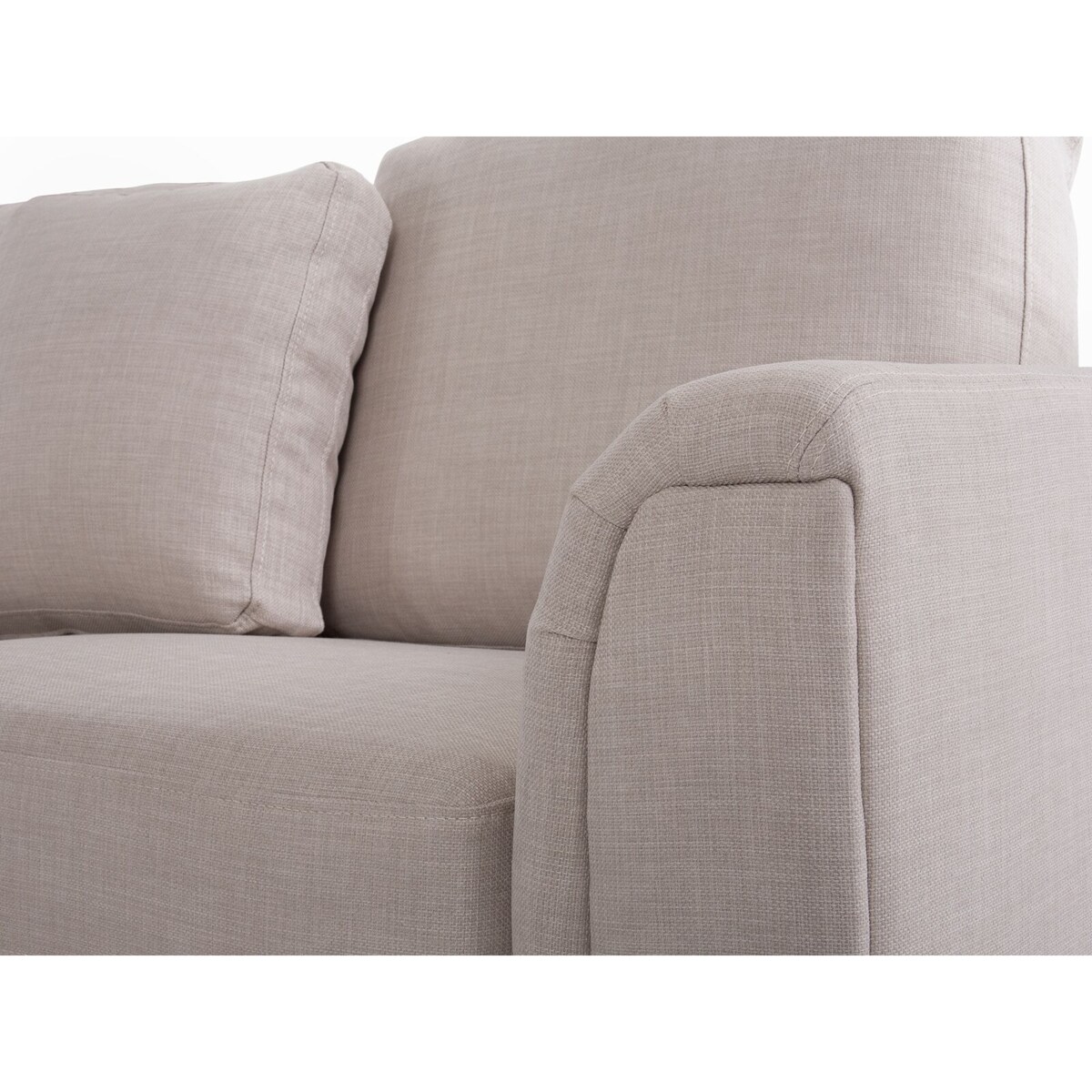 Narożnik z otomaną prawostronny beżowy OSLO