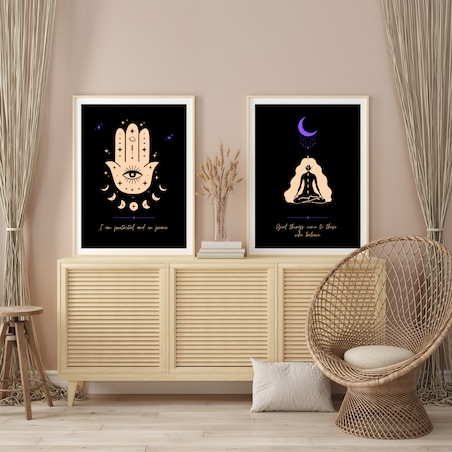 Plakat joga - MANIFESTATION