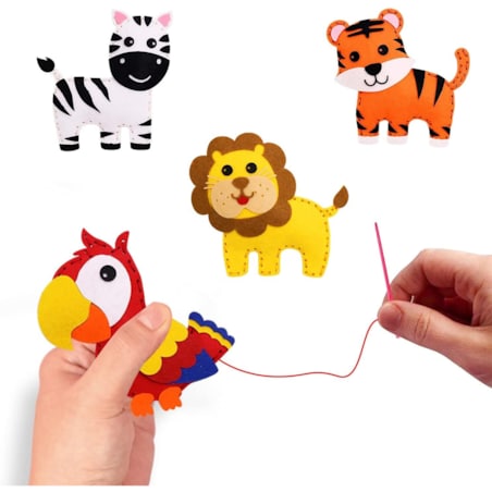 ZOO - filcowy zestaw do szycia DIY - 10 elementów