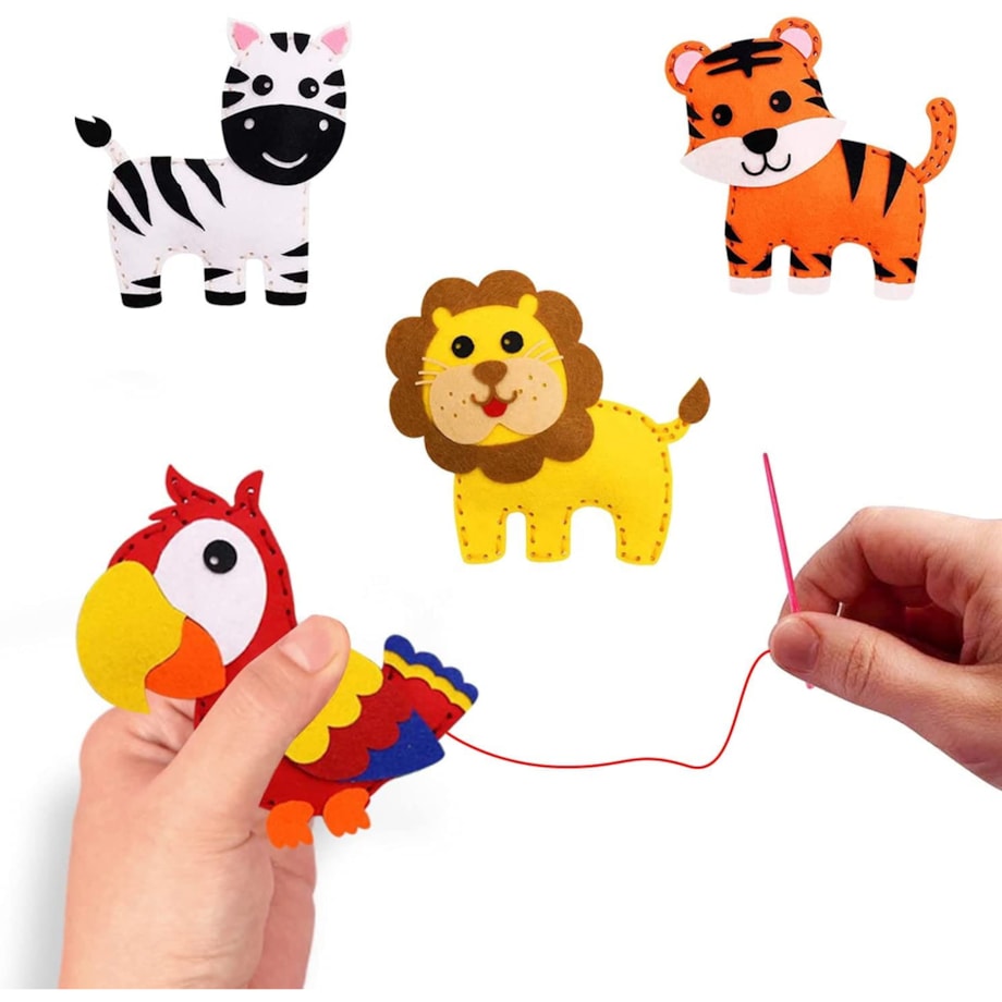 ZOO - filcowy zestaw do szycia DIY - 10 elementów