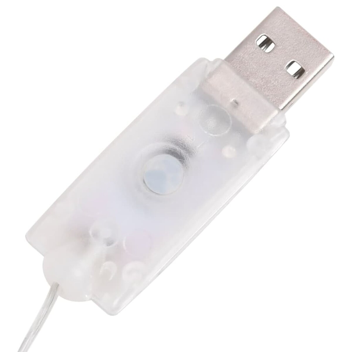 vidaXL Dekoracja świąteczna, bałwan z LED, luksusowa tkanina, 90 cm