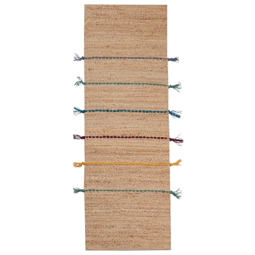Dywan z juty 70 x 200 cm beżowy UZUNTA