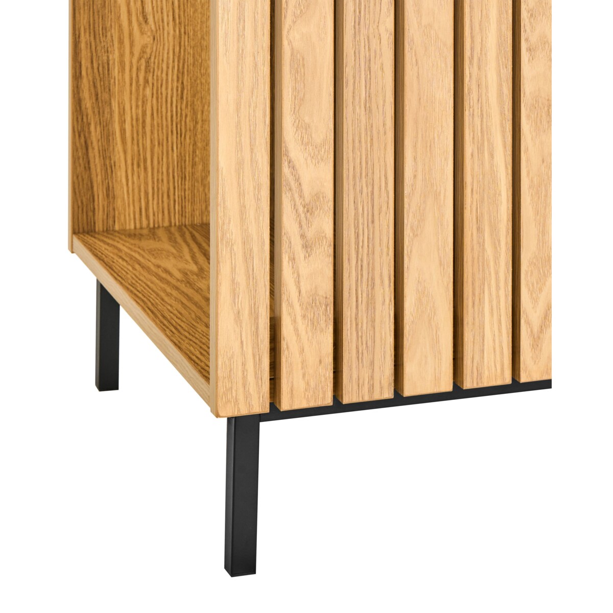 Otwarta szafa 5 półek LEANDRO Jasnobrązowy