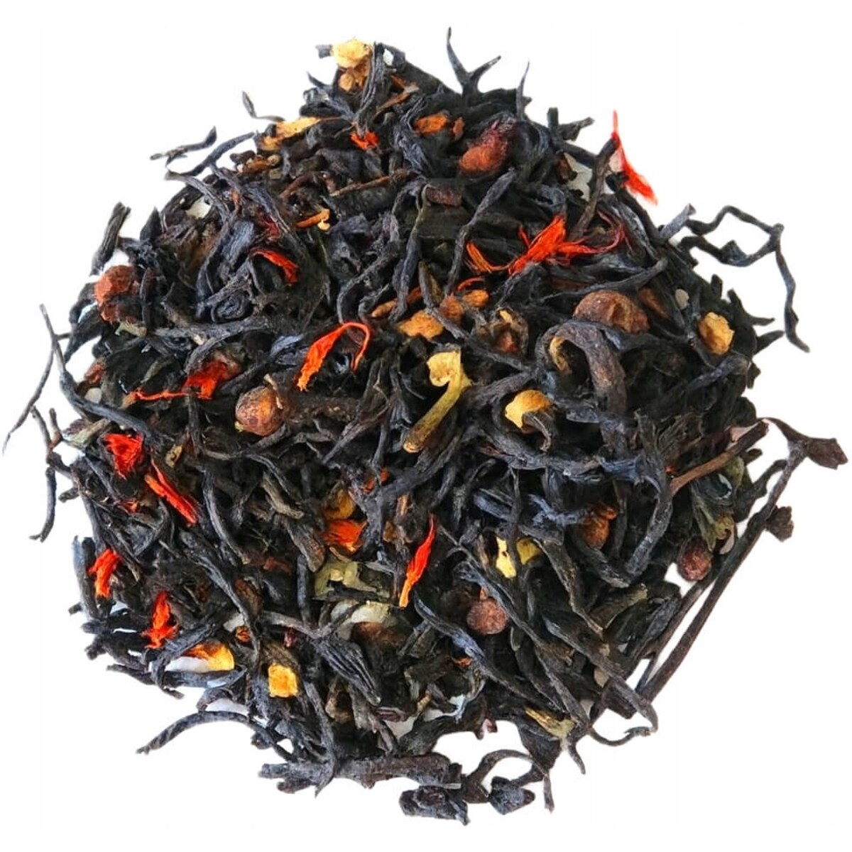 Herbata czarna KRÓLEWSKIE ŚWIĘTA imbir goździki cynamon ananas migdały 120g