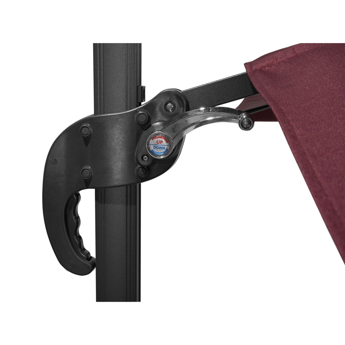 Parasol ogrodowy 250 x 250 cm burgundowy MONZA