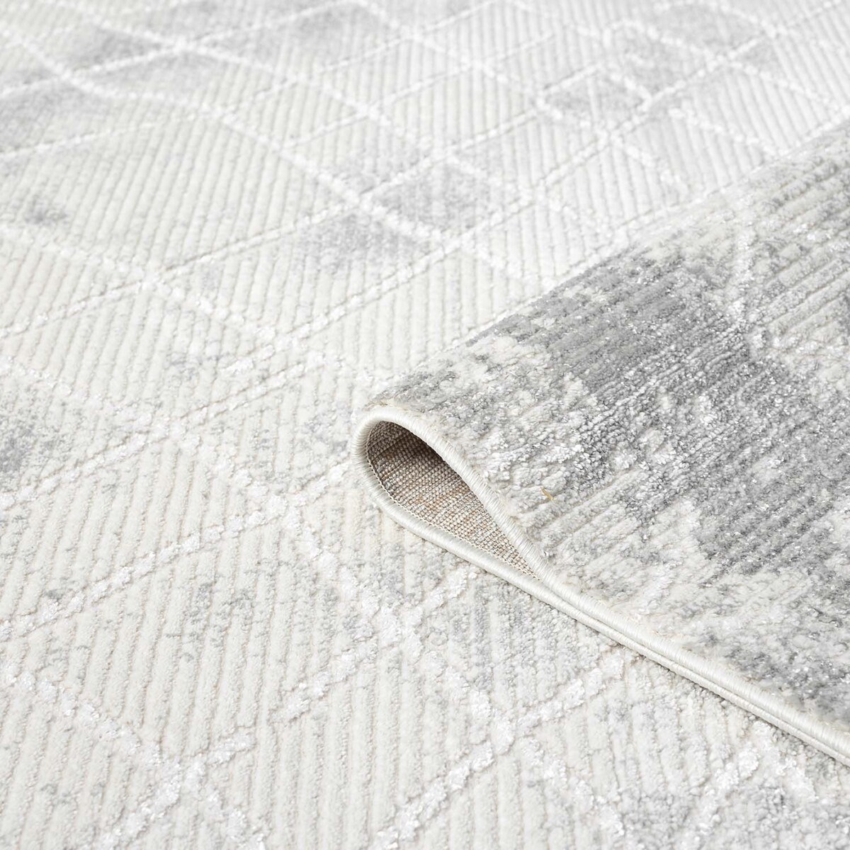 Dywan strukturalny vintage abstraktcja Antique 2150 Szary 80x150