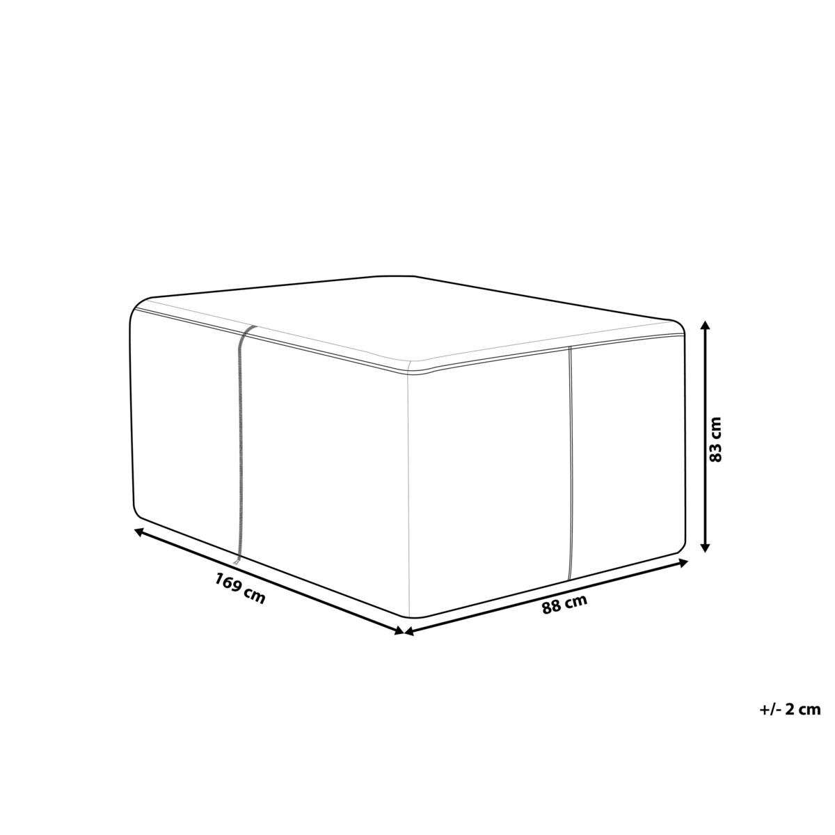 Pokrowiec przeciwdeszczowy 169 x 88 x 83 cm MODENA