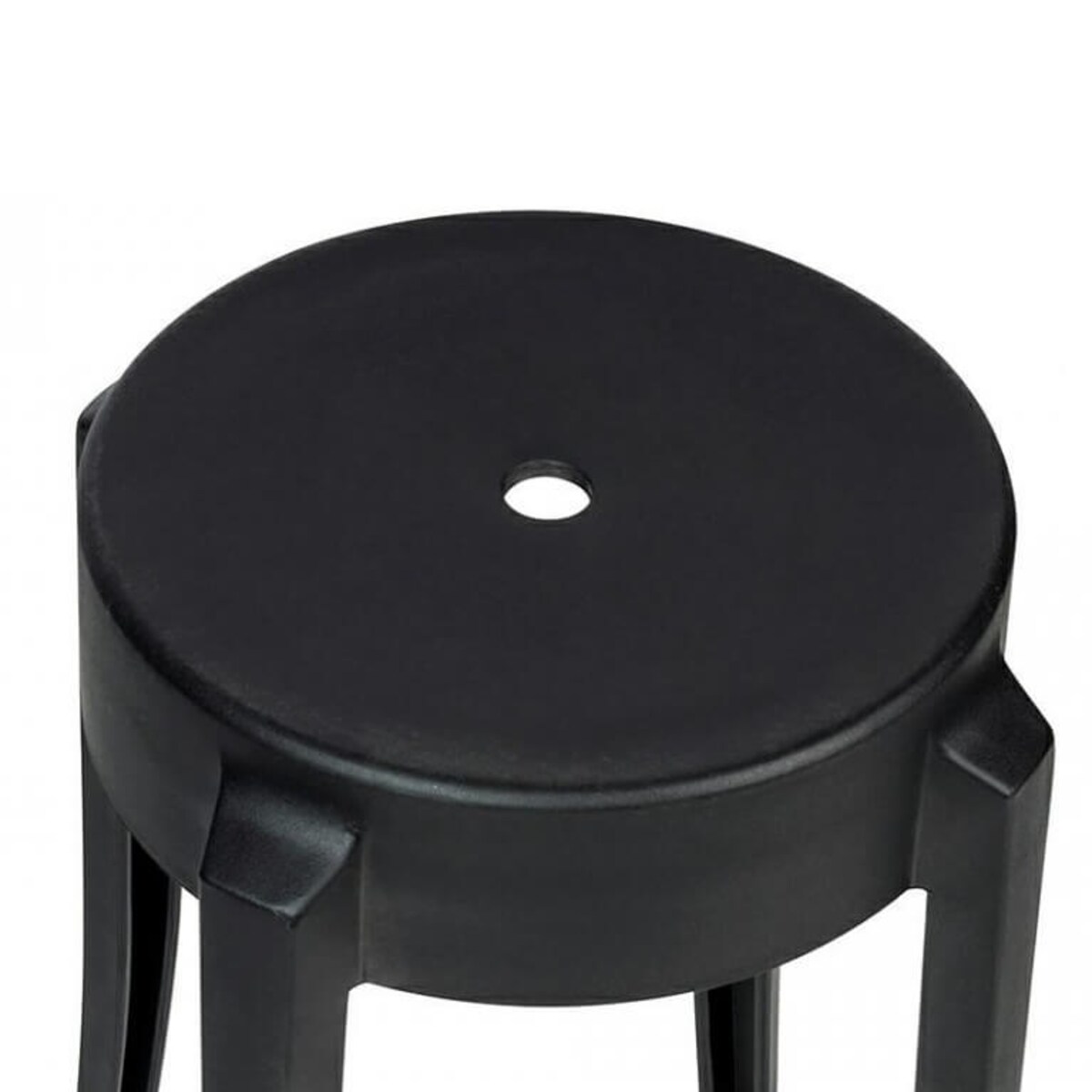 Stołek do kuchni Calmar C1070.BLACK King Home minimalistyczny matowy czarny