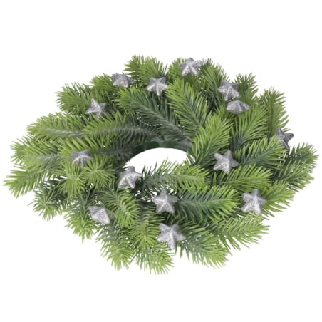 Gwiazdki Styropianowe Z Brokatem 2,5Cm Srebrne