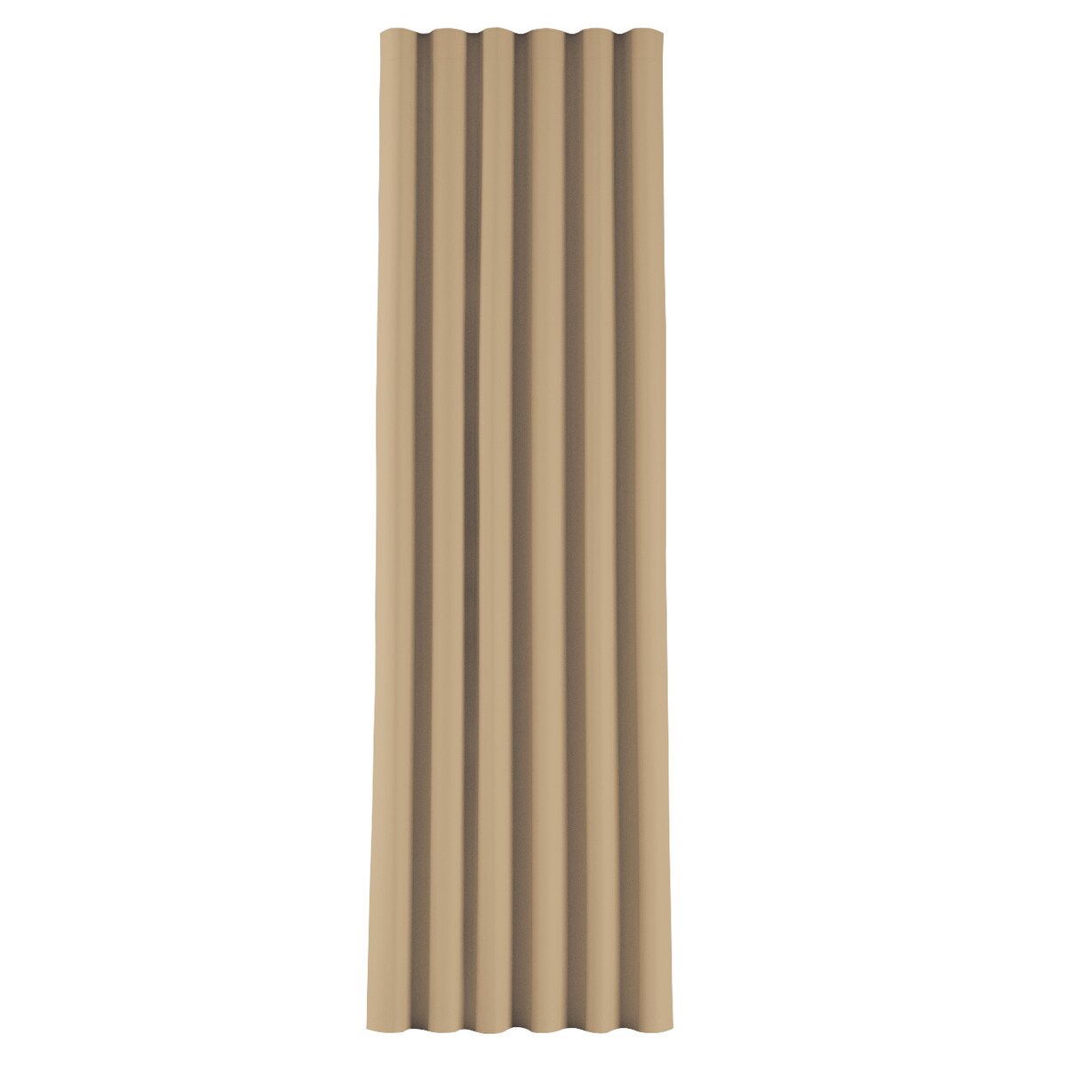 Zasłona na taśmie wave 130x260 złocisty beż