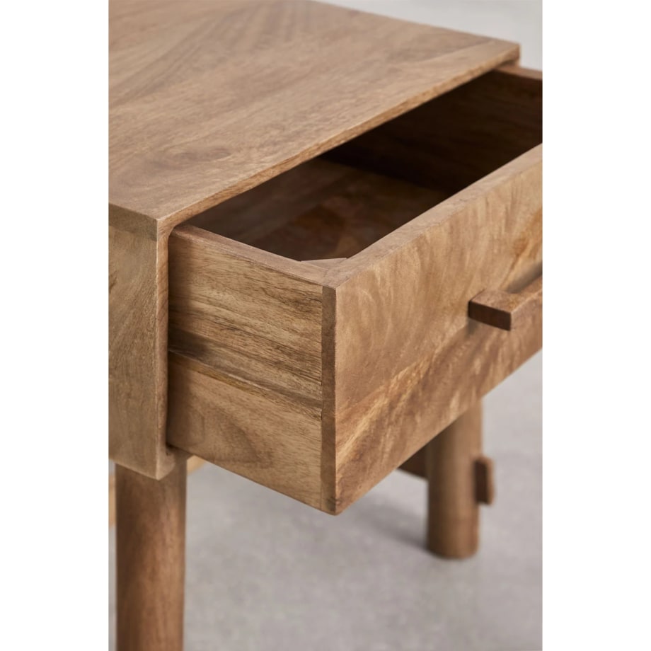 Stolik nocny 45x45 cm z drewna mango Aloma